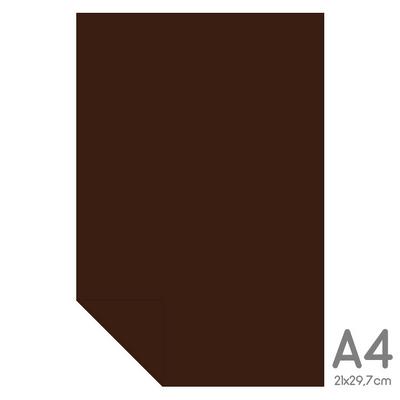 Lüks Fon Kartonu A4 21X30 160Gr Kahverengi