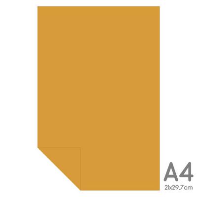 Lüks Fon Kartonu A4 21X30 160Gr Koyu Sarı