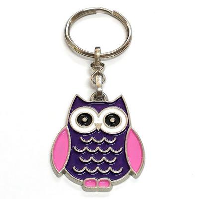 K-Gift Anahtarlık Gümüş Renkte Baykuş