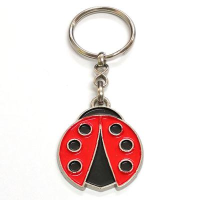 K-Gift Anahtarlık Gümüş Renkte Uğur Böceği