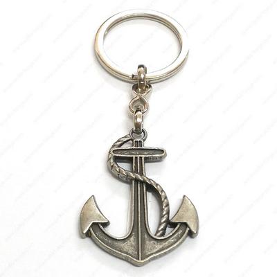 K-Gift Anahtarlık Gümüş Renkte Çıpa