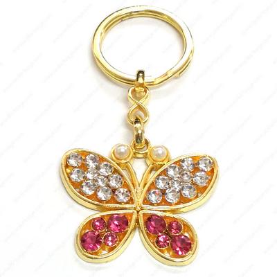 K-Gift Anahtarlık Altın Renk Kelebek