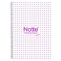 Notte White Pp. Sp. Defter A4 80 Yaprak Çizgili Mor