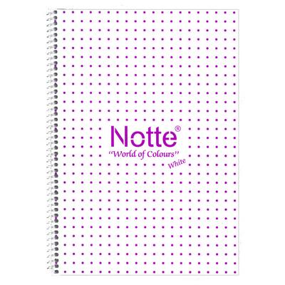 Notte White Pp. Sp. Defter A4 60 Yaprak Çizgili Mor