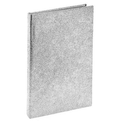 Liz İkv123 Metalik Kapaklı Defter 10X14cm Kareli Gümüş