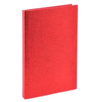 Liz İkv123 Metalik Kapaklı Defter 10X14cm Kareli Kırmızı