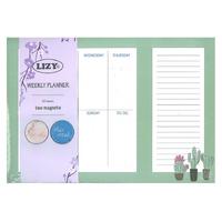 Liz Tkv02 Mıknatıslı Haftalık Planlayıcı Kaktüsler Yeşil