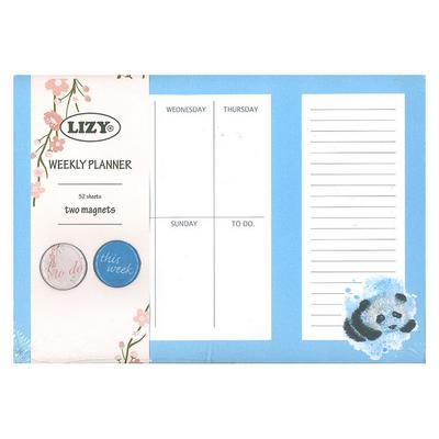 Liz Tkv02 Mıknatıslı Haftalık Planlayıcı Panda