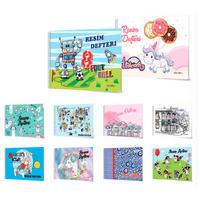 Spiralli Pp Plastik Kapak Resim Defteri Küçük Boy 17X24cm 25 Yaprak