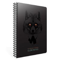 Gıpta Glow Notes Spiralli Defter A4 Büyük 80 Yaprak Çizgili Fox
