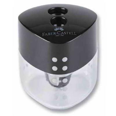 Faber-Castell Grip Jumbo Auto Çitli Kalemtıraş Siyah