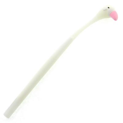 Vagon Life Z19017 İğne Uçlu Jel Kalem Silikon Başlıklı Flamingo Beyaz