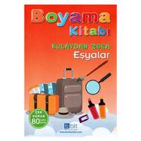 Bulut - Kolaydan Zora Çek Kopart Boyama Kitabı Eşyalar