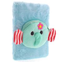 Mikro Pls17 Peluş Cüzdanlı Defter Mavi