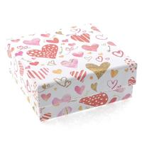 Gıpta Bx1004 Hediye Kutusu 9X9x3cm Hearts White Color