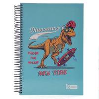 Mikro Sert Kapak Spiralli Defter 17X24cm 120 Yaprak Kareli Design New York