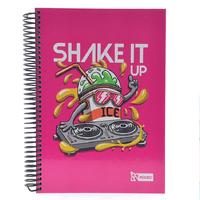 Mikro Sert Kapak Spiralli Defter 17X24cm 120 Yaprak Kareli Design Shake It Up