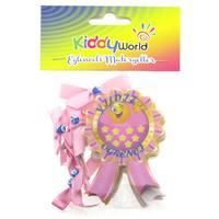Kiddy World Keçe Motivasyon Rozeti 6'Lı Yıldız Öğrenci Pembe