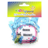 Kiddy World Keçe Motivasyon Rozeti 6'Lı Örnek Öğrenci Mavi