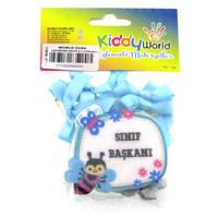 Kiddy World Keçe Motivasyon Rozeti 6'Lı Sınıf Başkanı Mavi