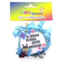 Kiddy World Keçe Motivasyon Rozeti 6'Lı 23 Nisan Mavi