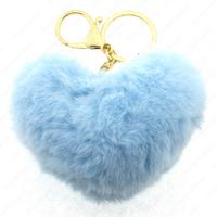 Motto 7354 Peluş Kalp Anahtarlık Açık Mavi