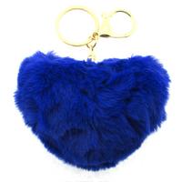 Motto 7354 Peluş Kalp Anahtarlık Mavi