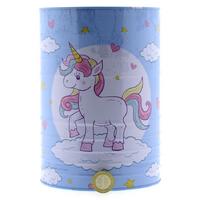 Unicorn Kf12078 Büyük Metal Kumbara Açık Mavi