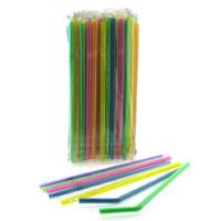 Bükülebilir Körüklü Kalın Pipet Tek Poşetli 50'Li