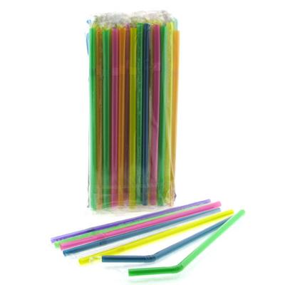 Bükülebilir Körüklü Kalın Pipet Tek Poşetli 50'Li