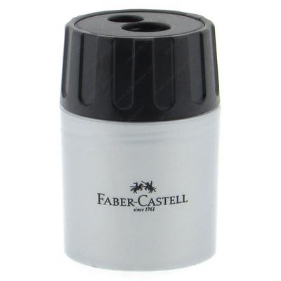 Faber-Castell Geniş Hazneli Çiftli Kalemtraş Gri