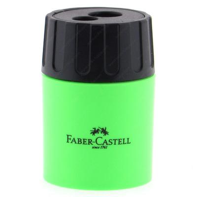 Faber-Castell Geniş Hazneli Çiftli Kalemtraş Yeşil