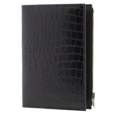 Liz Rufrd Rugan Kapaklı Fermuar Bölmeli Defter 15X22 Çizgili Siyah