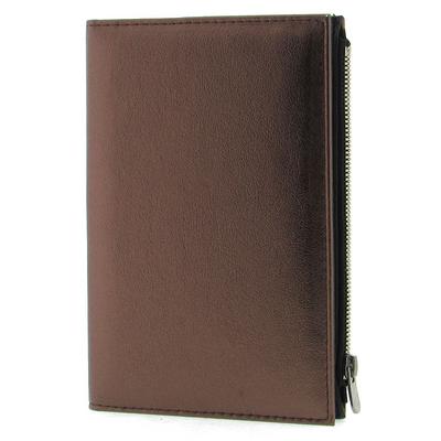 Liz Aynfrd Metalik Kapaklı Fermuar Bölmeli Defter 15X22 Çizgili Bronz