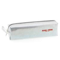 Bear & Deer Kc00133 Simli Kalem Çantası Gümüş