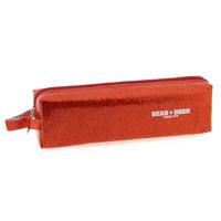 Bear & Deer Kc00133 Simli Kalem Çantası Kırmızı