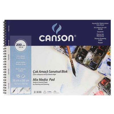 Canson Sulu Boya Defteri 200Gr 35X50cm 15 Yaprak