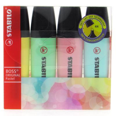Stabilo Boss Original Fosforlu Kalem Pastel Set 4'Lü Set 1
