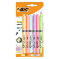 Bic Marking Highlighter Grip Fosforlu İşaretleme Kalemi Pastel 6'Lı Set