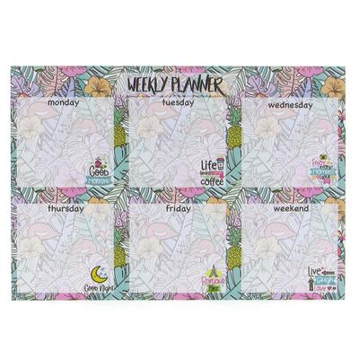 Kiwoo Design Kw-0003 Haftalık Planlayıcı Flamingo Ananas