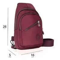 Cambridge Polo 50048 Krinkıl Çapraz Sırt Çantası Bordo