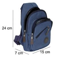 Cambridge Polo 50051 Çapraz Kanvas Sırt Çantası Lacivert