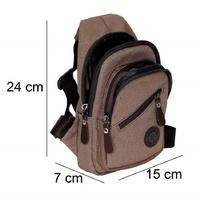 Cambridge Polo 50051 Çapraz Kanvas Sırt Çantası Kahve