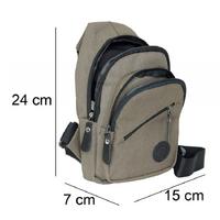 Cambridge Polo 50051 Çapraz Kanvas Sırt Çantası Haki-Vizon