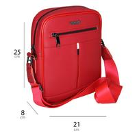 Cambridge Polo 50060 Çapraz Postacı Çantası Kırmızı