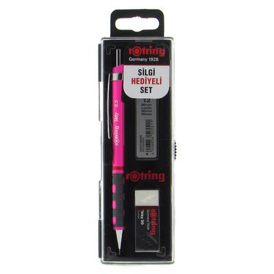 Rotring Tikky Versatil Kalem Silgi Ve Uç Set 0,5Mm Neon Pembe