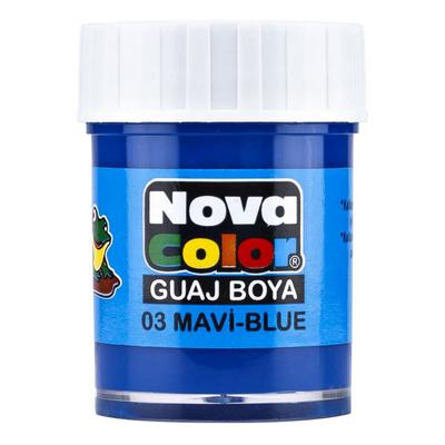 Nova Color Nc-105 Guaj Boya Şişede Mavi