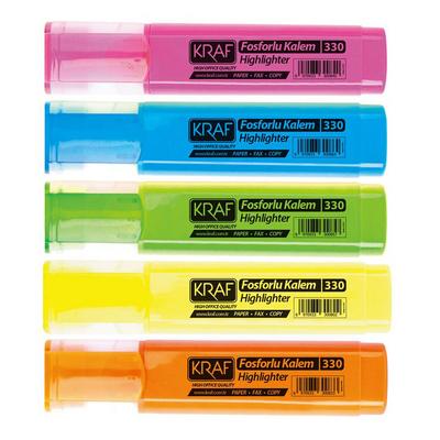 Kraf 330 Fosforlu Kalem 5'Li Set