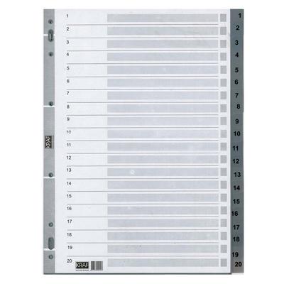 Kraf Plastik Seperatör 1-20 Rakam