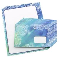 Fantazi Mektup Kağıdı Zarf Set 10'Lu Mandala